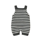 Grey & White Stripes Design Jumpsuit Romper | MamasHero KSA