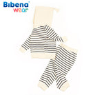 Baby Pajamas Set White Stripes Design | MamasHero KSA