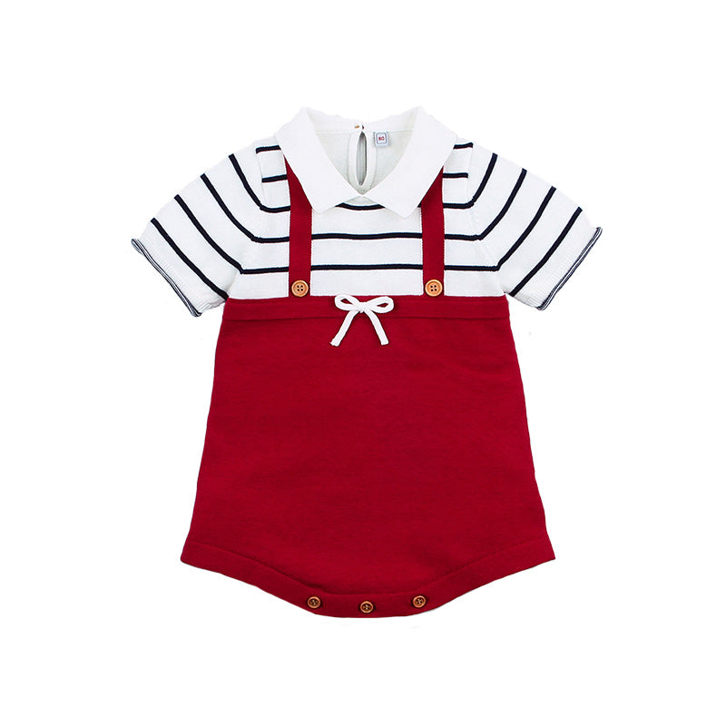 Polo Baby Romper with Stripes | MamasHero KSA