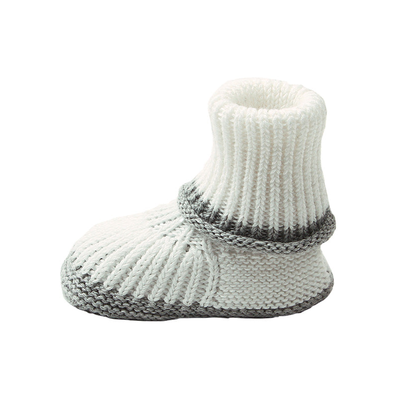 Knit Baby Shoes Two Tone Design | MamasHero KSA