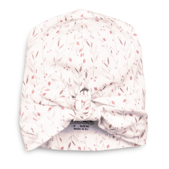 Baby Hat Flower Design White Folded | MamasHero KSA