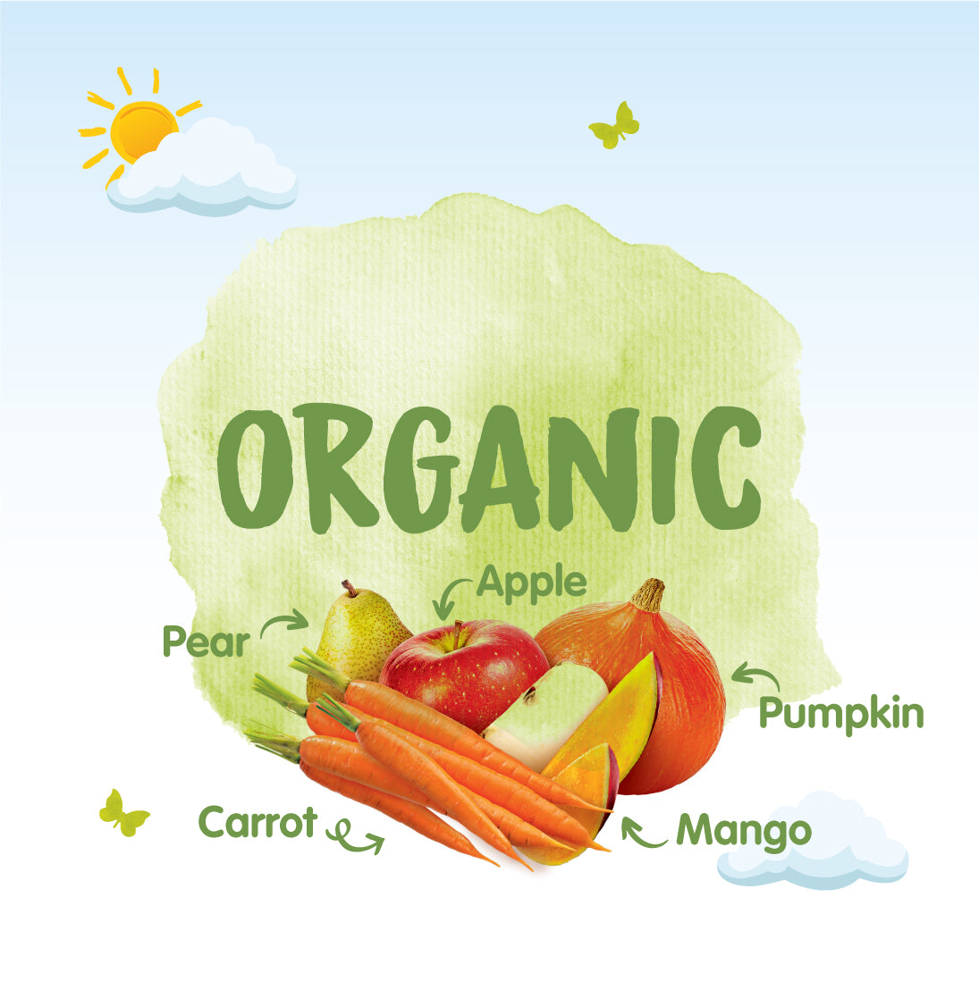 Humana Organic Puree Pouch - Carrot & Pumpkin with Fruits-4