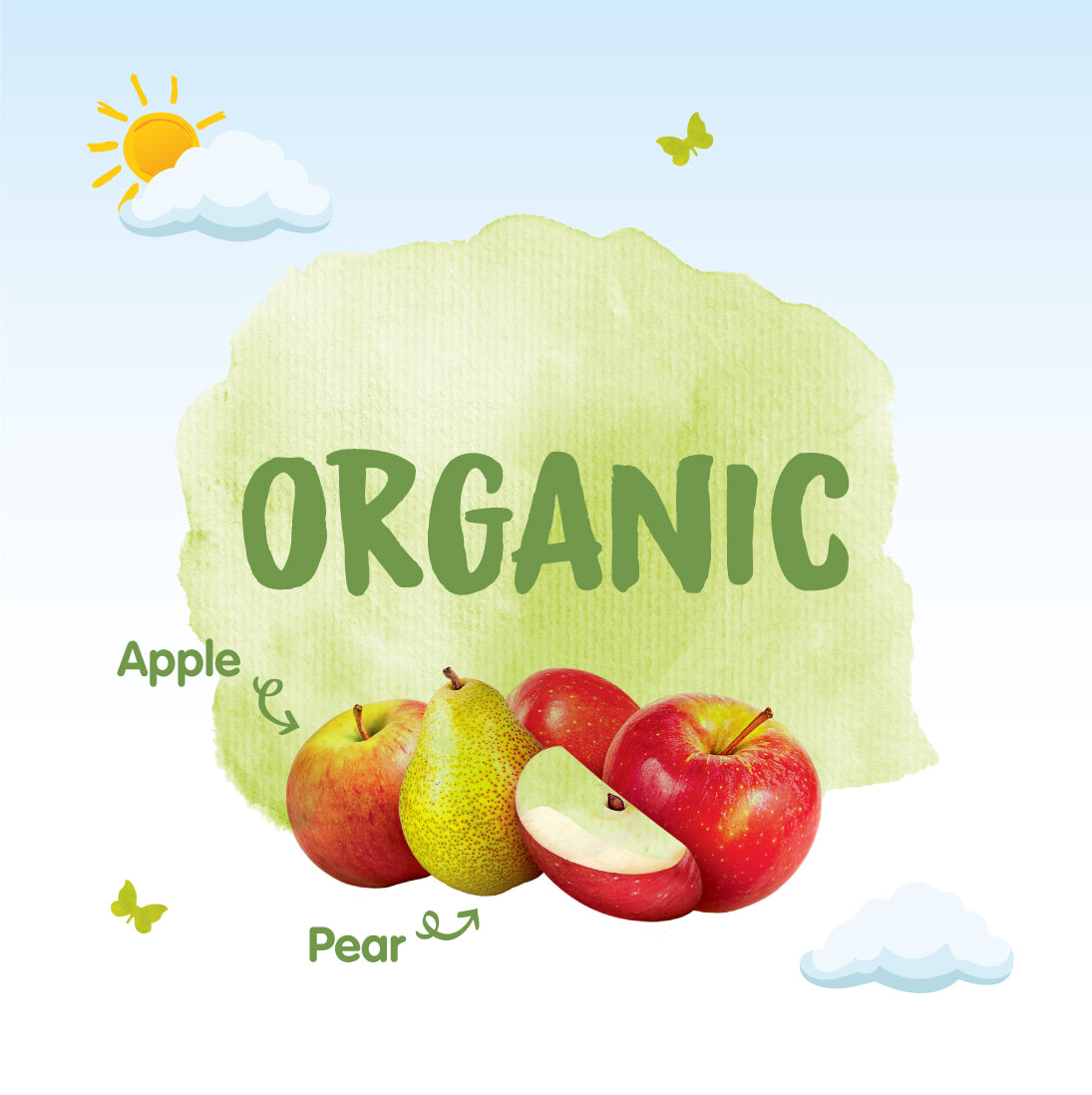 Humana Organic Puree Pouch - Apple & Pear-4