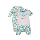 Organic Rompers Set (Blue Pattern + Drone Design) | Mamashero