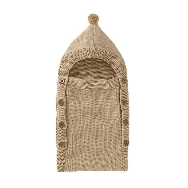 Knit Baby Sleeping Bag with Hat Coffee | MamasHero KSA
