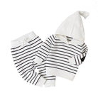 Baby Pajamas Set White Stripes Design | MamasHero KSA