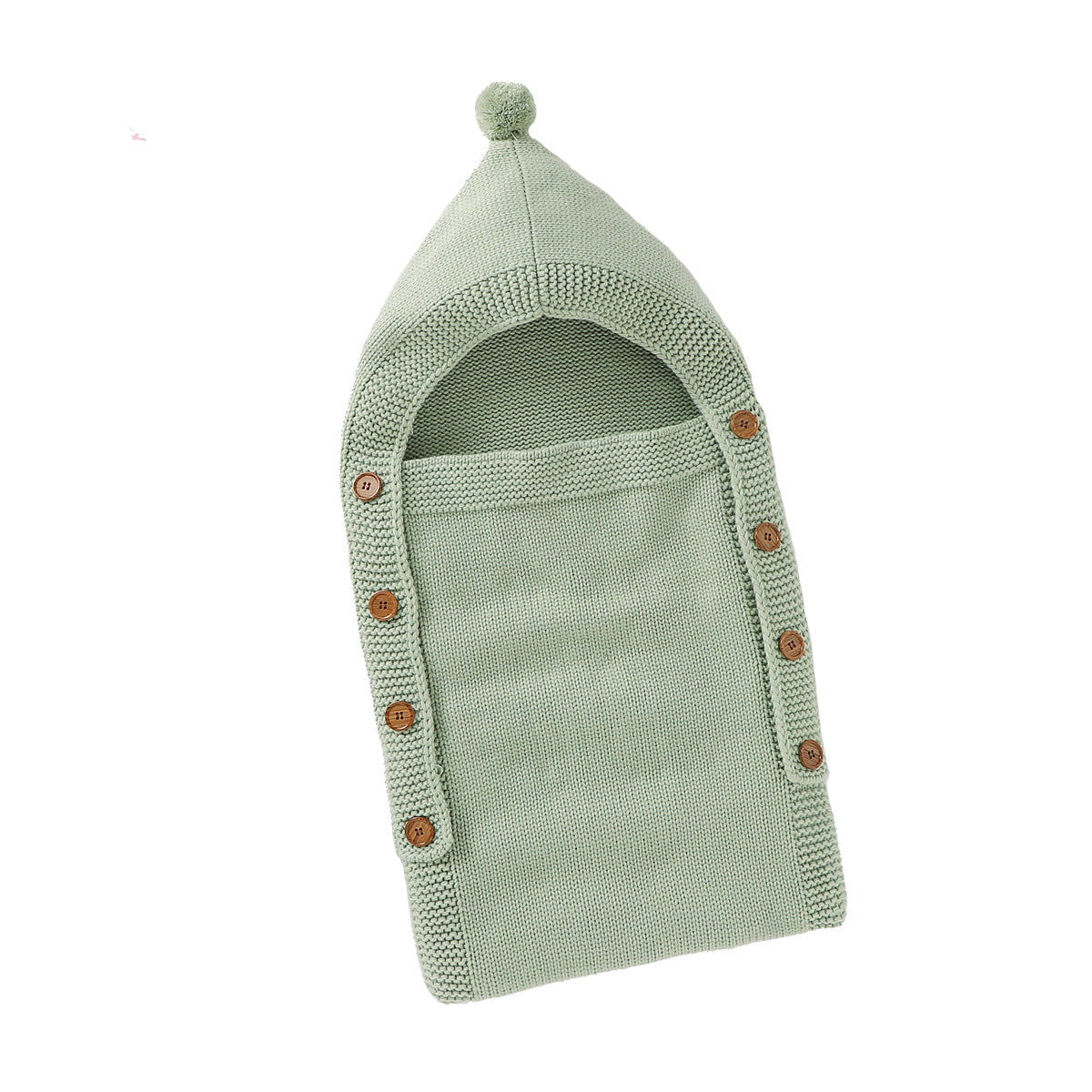 Knit Baby Sleeping Bag with Hat Green | MamasHero KSA