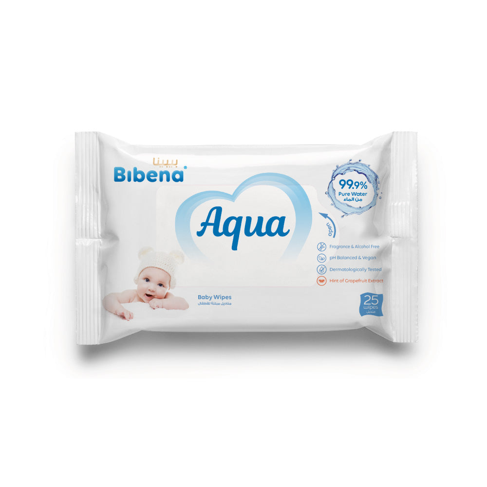 Bibena Aqua Baby Water Wipes (25 wipes)