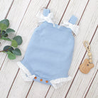 Knit Baby Bodysuit Blue Ribbon Design | MamasHero KSA