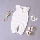 Sleeveless Knit Baby Romper with Cute Collar | MamasHero KSA