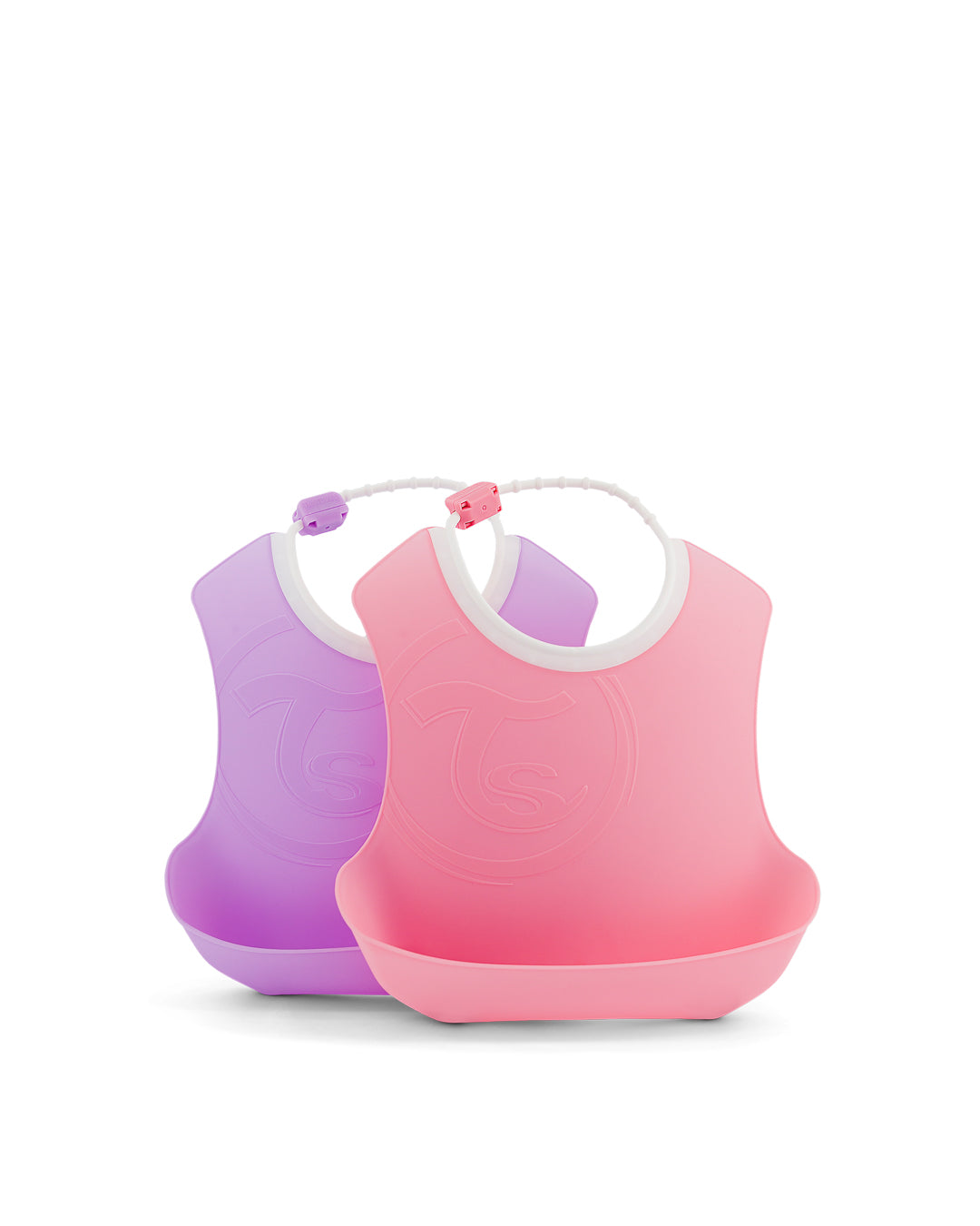 White plastic hot sale baby bibs