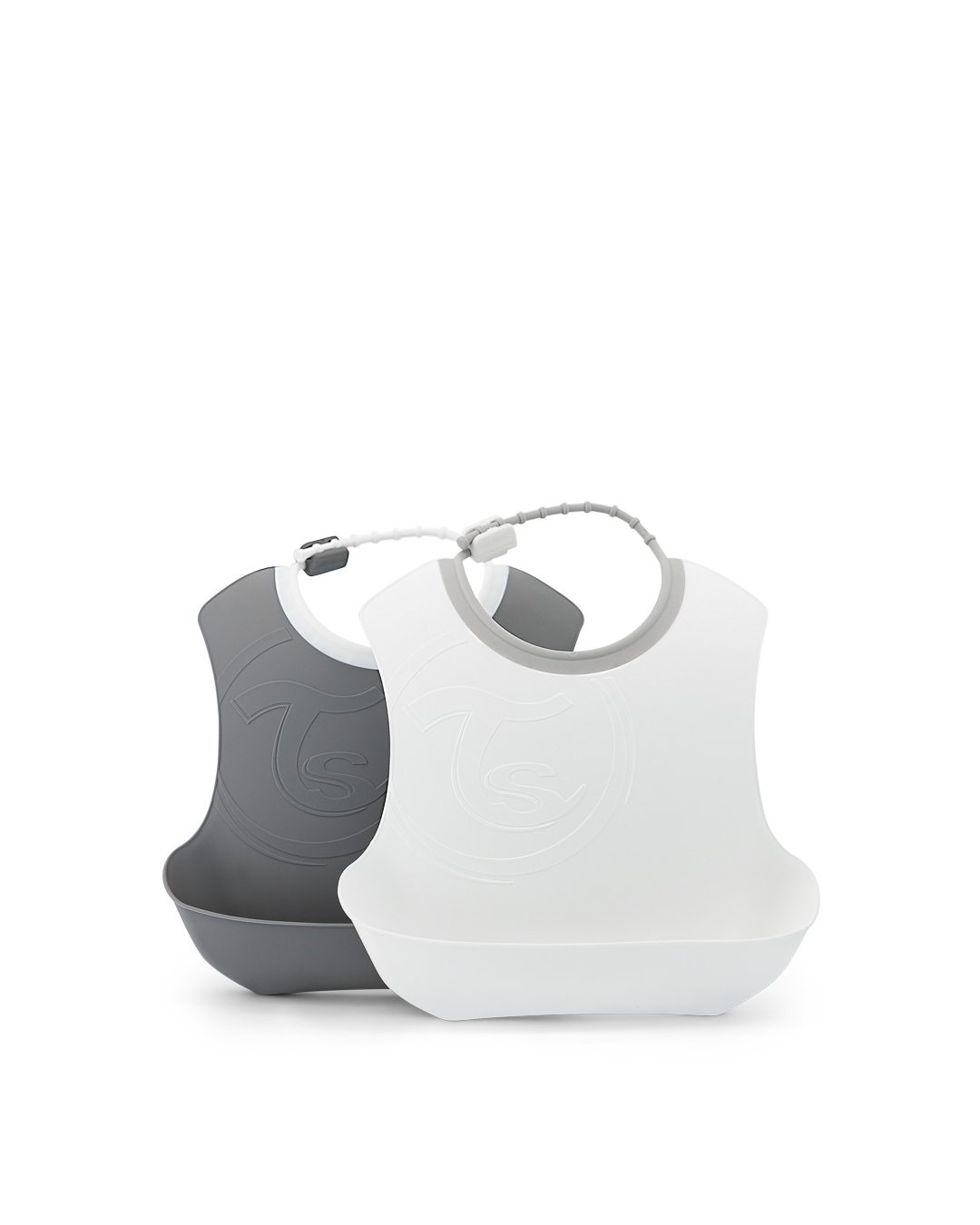 White plastic baby 2024 bibs