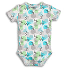 Organic Bodysuit Blue Pattern | MamasHero KSA