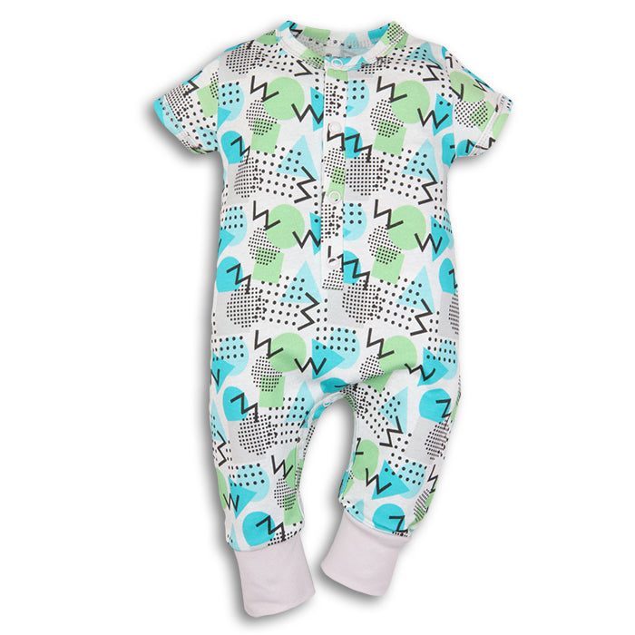 Baby Sleepsuit Blue Pattern | MamasHero KSA