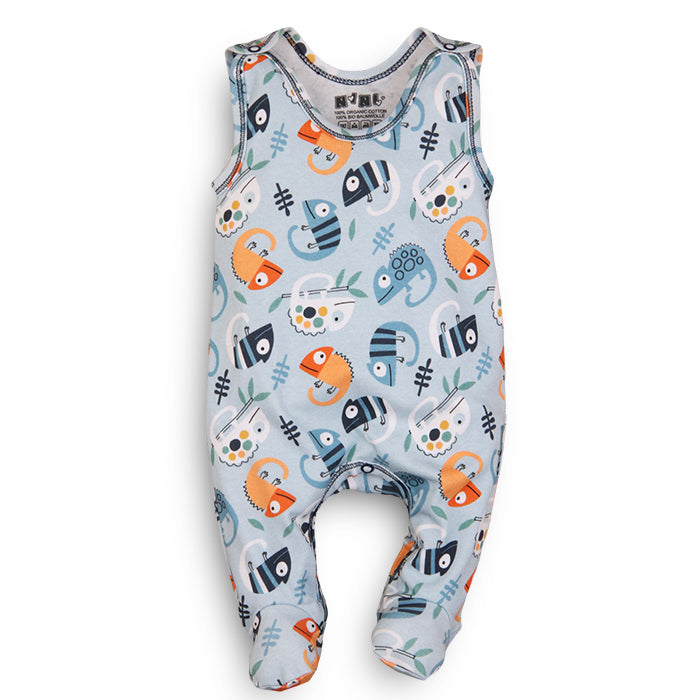 Baby Sleepsuit Animal Design Blue | MamasHero KSA