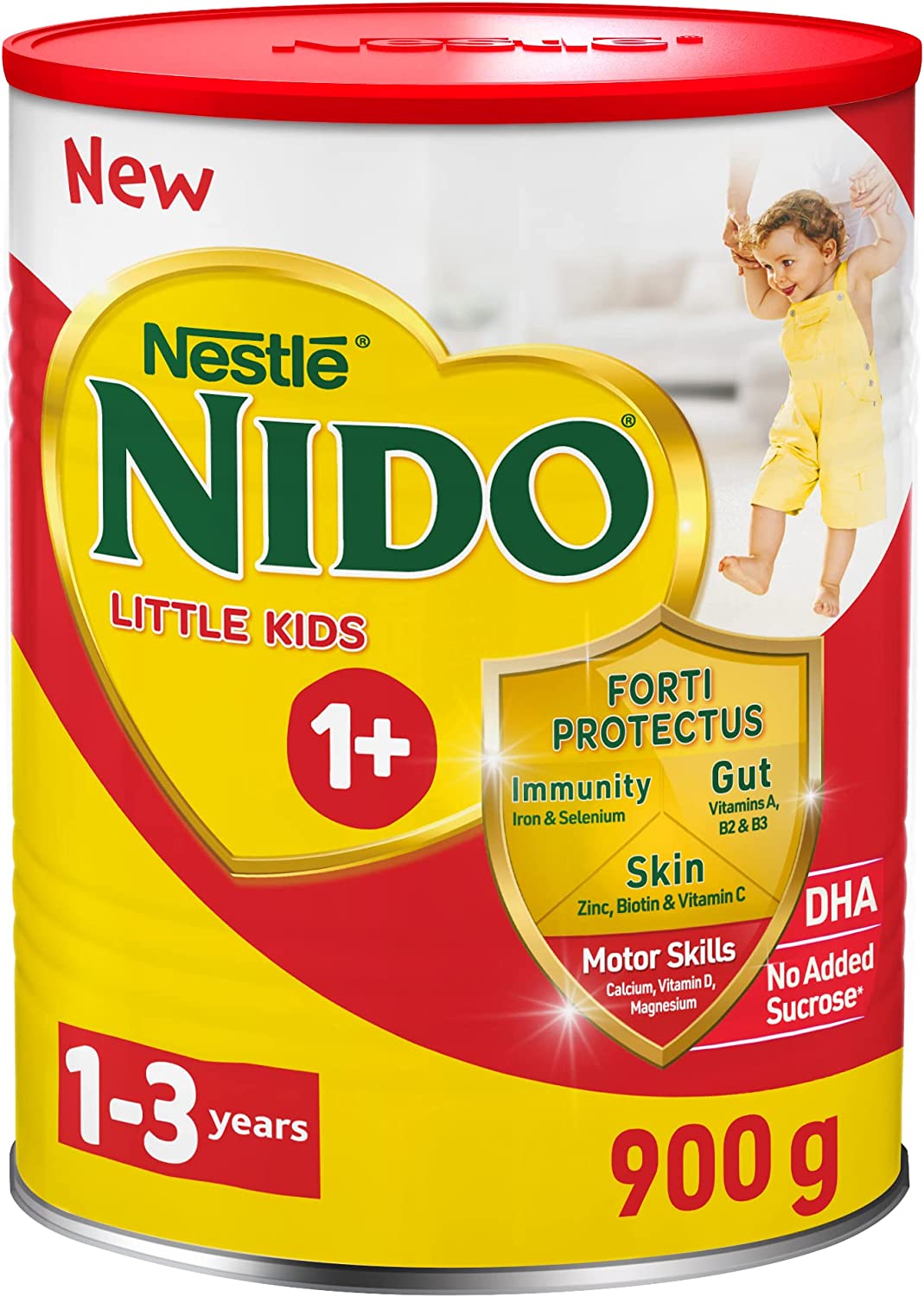 Nido NESTLE One Plus growing up formula for toddlers 1 3 years 900g tin, Red
