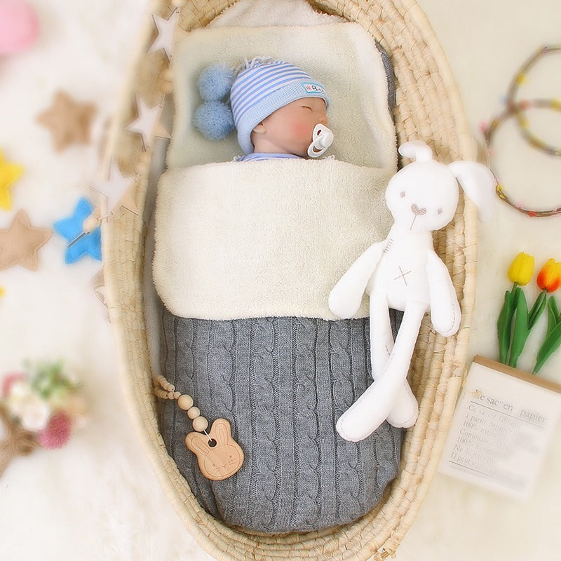 HandKnit™ Gray Baby Sleeping Bag | MamasHero KSA