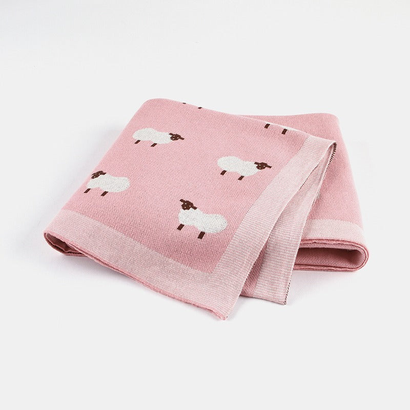 Soft & Comfortable™ Pink Baby Blanket Sheep Design| Mamashero - Baby & Toddler Sleepwear -Bibena Wear