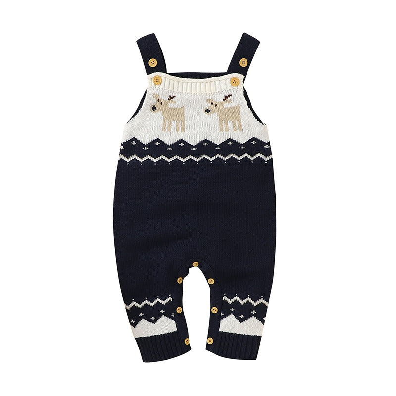 Winter Design Baby Jumpsuit Romper Blue | MamasHero KSA