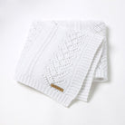 HandKnit™ White Baby Blanket | MamasHero KSA