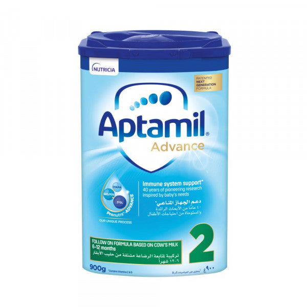 Aptamil Advance 2 Next Generation Follow On Formula From 6-12 Months, 900g