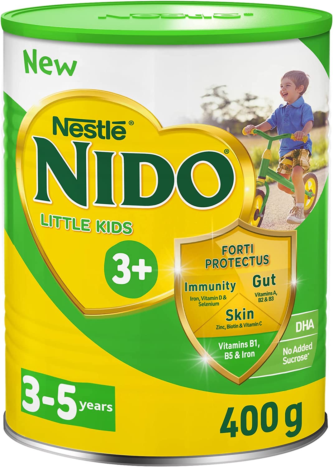 Nido Nestle Little Kids 3+ Growing Up Milk Powder Tin For Toddlers 3-5 years, 400, Pack Of 1