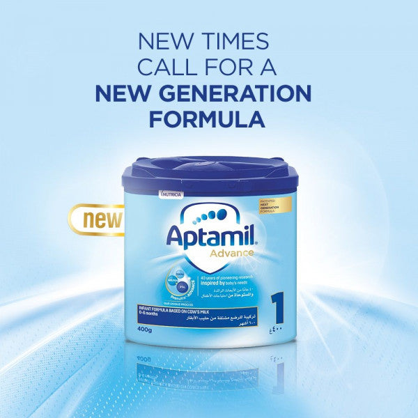 Aptamil Advance 1 Next Generation Infant Milk Formula From 0-6 Months, 400g