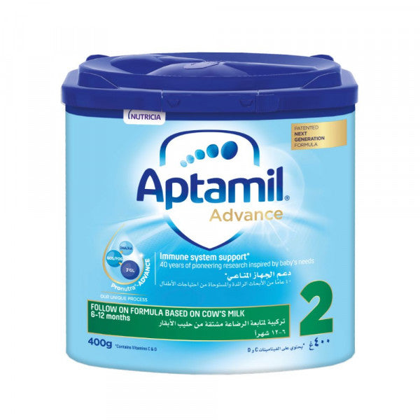 Aptamil Advance 2 Follow On Formula 6-12 Months, 400g | MamasHero KSA
